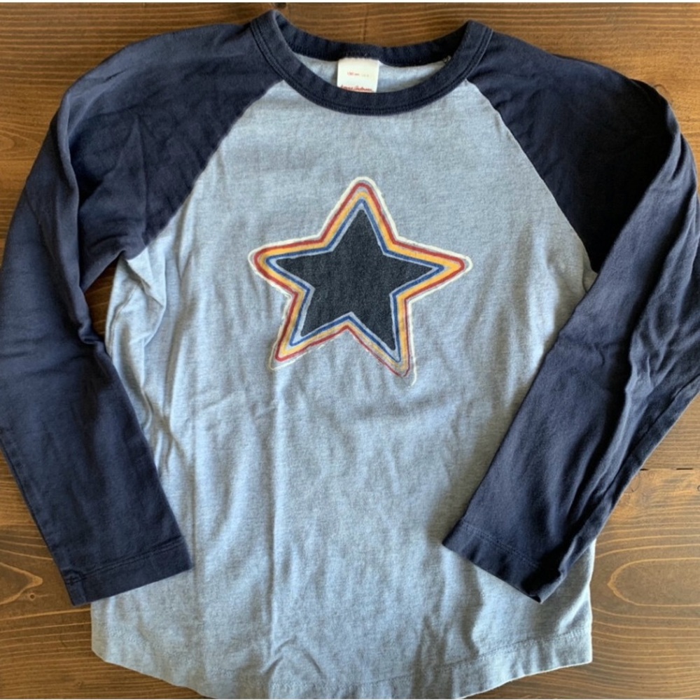 Hanna Andersson baseball star shirt size 8